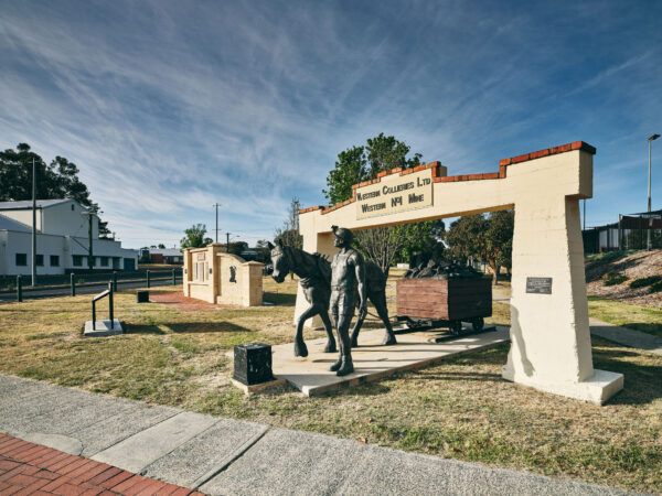 Memorial Coal Arch and Pit Pony Sculpture