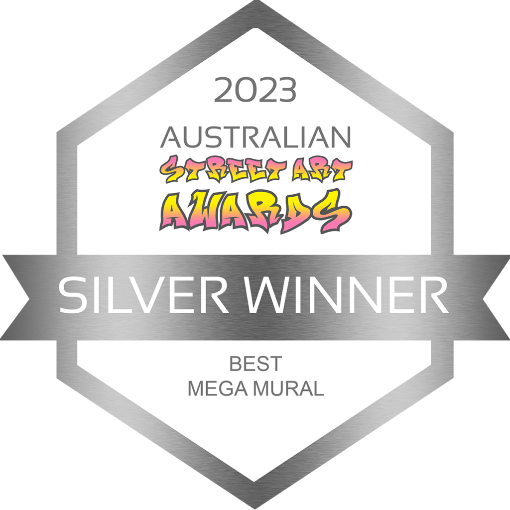 2023 Street Art Awards - Best Mega Mural - Silver Winner Logo
