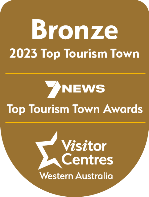 2023 Top Tourism Town Awards WA - Bronze Logo