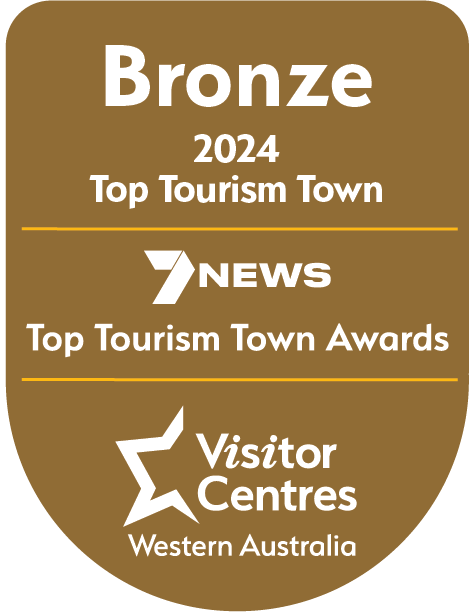 2024 Top Tourism Town Awards WA - Bronze Logo