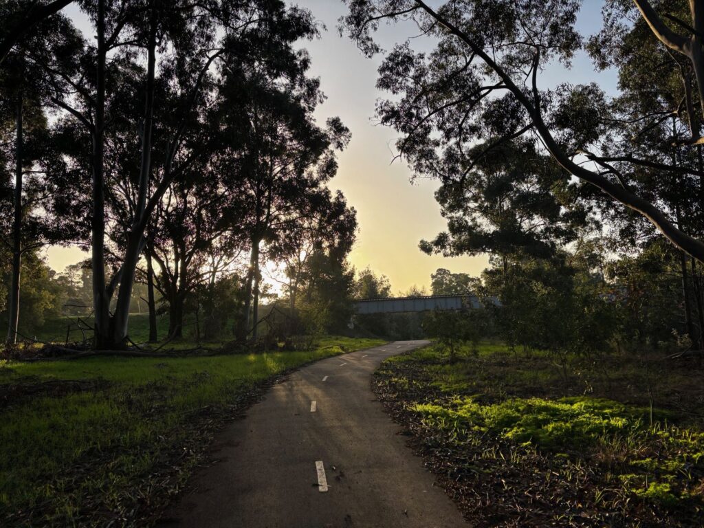 Collie-River-Walk-path-and-sunset-CC_2025-4